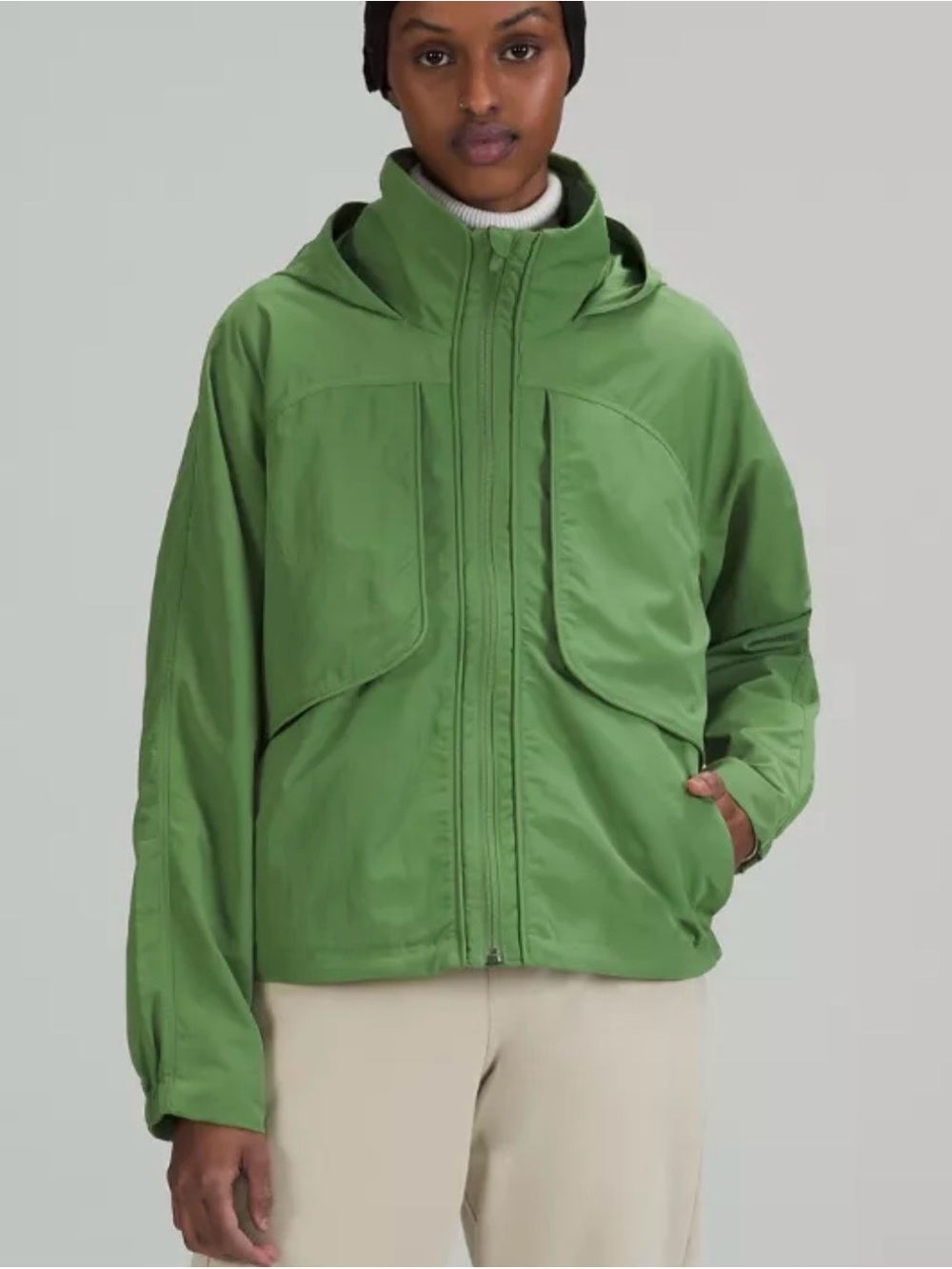 lululemon athletica Olive Green Water-Resistant  jacket size 4